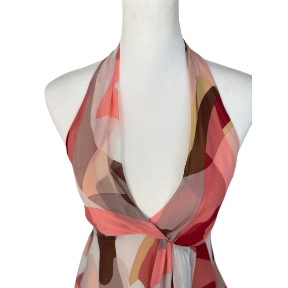 BCBGMaxAzria Multicolor Halter Blouse - Picture 4 of 16